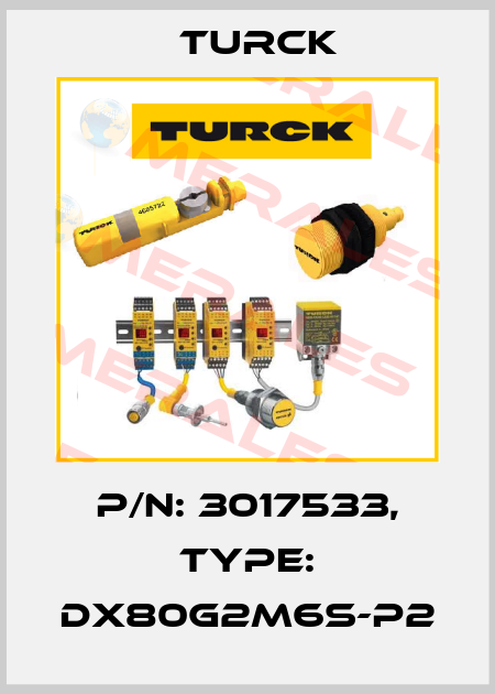 p/n: 3017533, Type: DX80G2M6S-P2 Turck