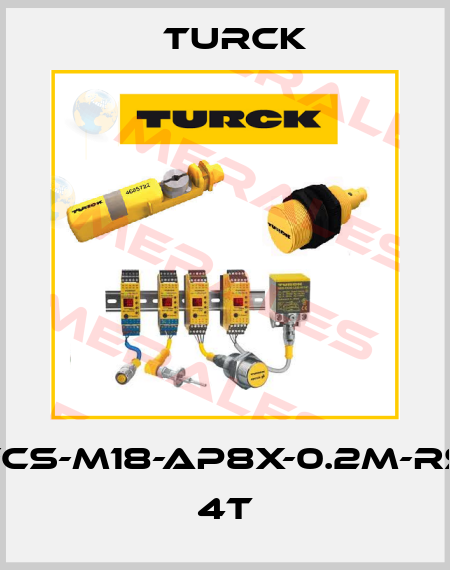 FCS-M18-AP8X-0.2M-RS 4T Turck