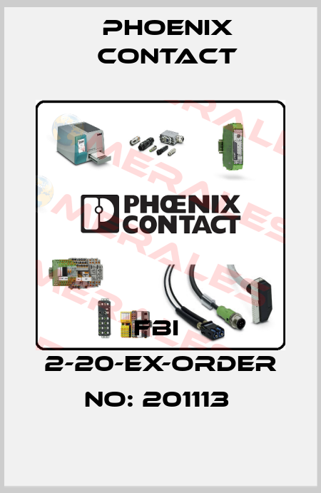 FBI  2-20-EX-ORDER NO: 201113  Phoenix Contact