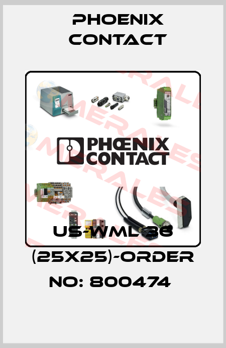 US-WML 36 (25X25)-ORDER NO: 800474  Phoenix Contact