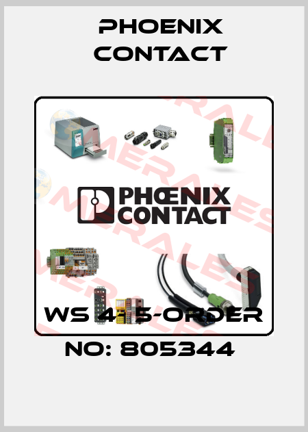 WS 4- 5-ORDER NO: 805344  Phoenix Contact