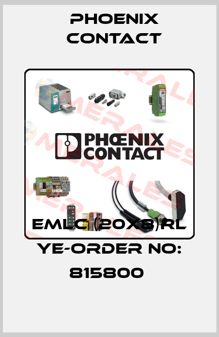 EMLC (20X8)RL YE-ORDER NO: 815800  Phoenix Contact