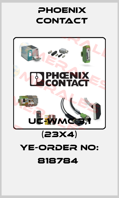 UC-WMC 3,1 (23X4) YE-ORDER NO: 818784  Phoenix Contact