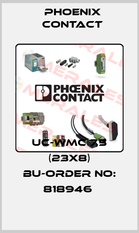 UC-WMC 7,5 (23X8) BU-ORDER NO: 818946  Phoenix Contact