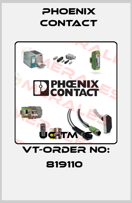 UC-TM  6 VT-ORDER NO: 819110  Phoenix Contact