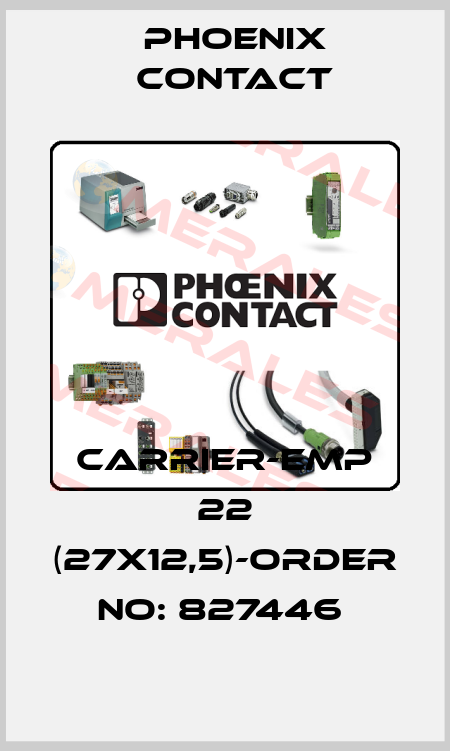 CARRIER-EMP 22 (27X12,5)-ORDER NO: 827446  Phoenix Contact