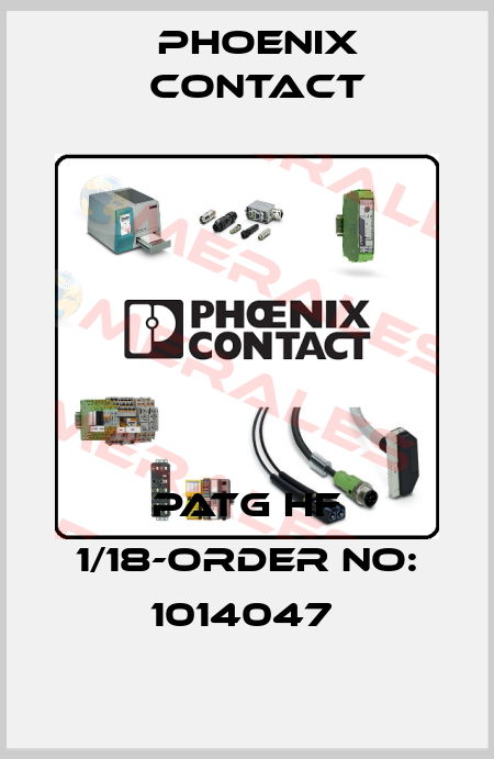 PATG HF 1/18-ORDER NO: 1014047  Phoenix Contact