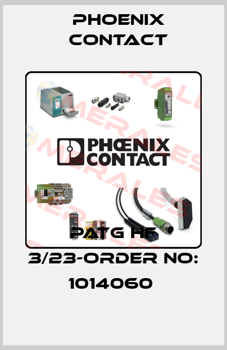 PATG HF 3/23-ORDER NO: 1014060  Phoenix Contact