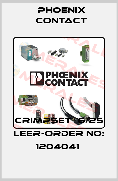 CRIMPSET  6/25 LEER-ORDER NO: 1204041  Phoenix Contact