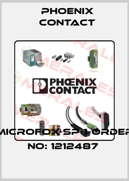 MICROFOX-SP-1-ORDER NO: 1212487  Phoenix Contact