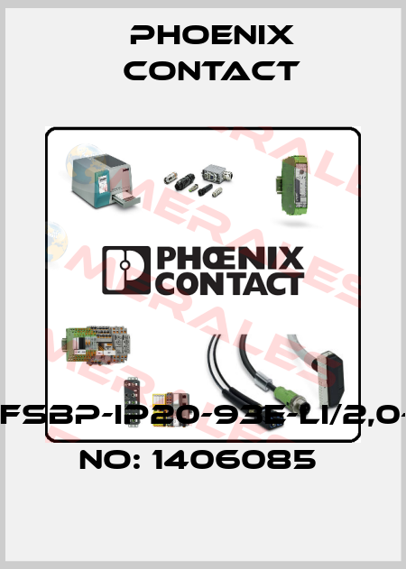 VS-M12FSBP-IP20-93E-LI/2,0-ORDER NO: 1406085  Phoenix Contact