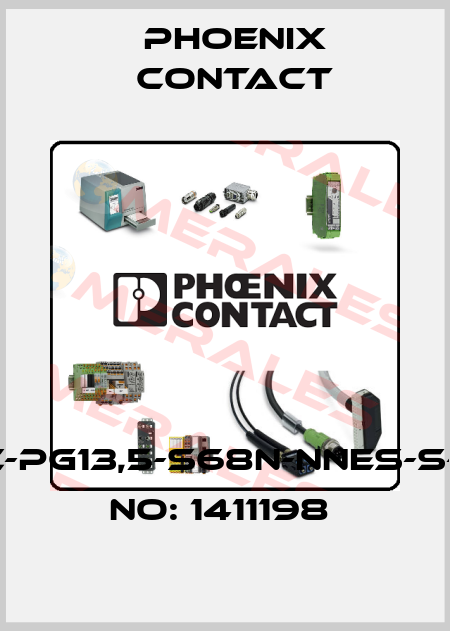G-INSEC-PG13,5-S68N-NNES-S-ORDER NO: 1411198  Phoenix Contact