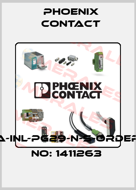A-INL-PG29-N-S-ORDER NO: 1411263  Phoenix Contact