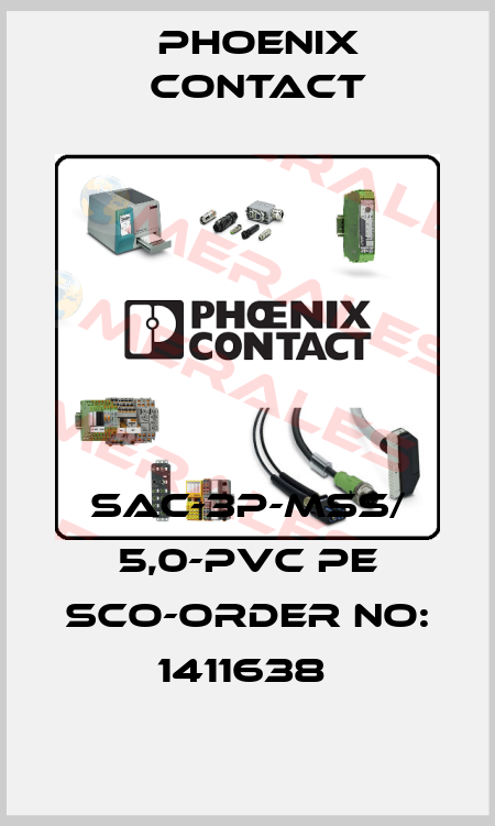 SAC-3P-MSS/ 5,0-PVC PE SCO-ORDER NO: 1411638  Phoenix Contact
