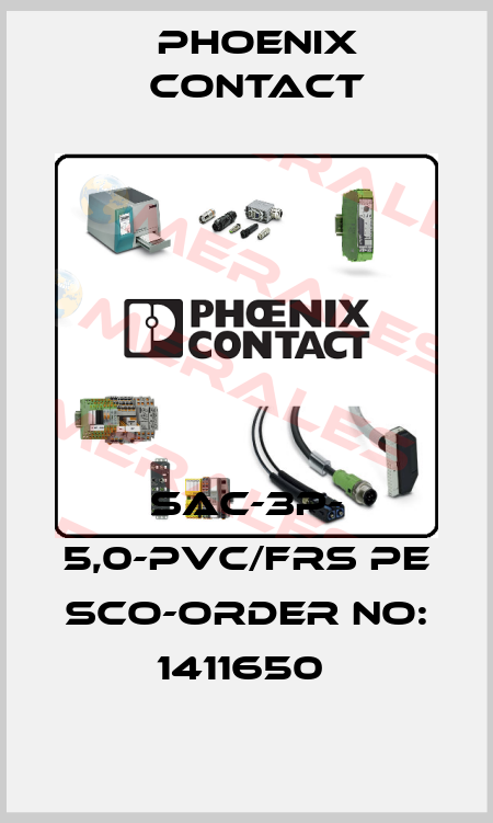 SAC-3P- 5,0-PVC/FRS PE SCO-ORDER NO: 1411650  Phoenix Contact
