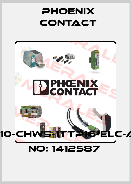 HC-STA-B10-CHWS-1TTP16-ELC-AL-ORDER NO: 1412587  Phoenix Contact