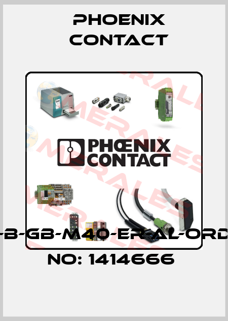 HC-B-GB-M40-ER-AL-ORDER NO: 1414666  Phoenix Contact