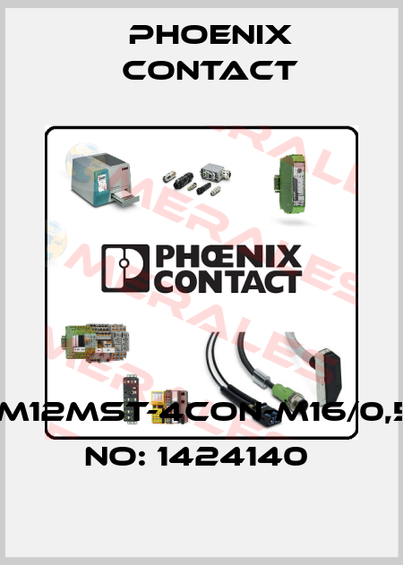 SACC-E-M12MST-4CON-M16/0,5-ORDER NO: 1424140  Phoenix Contact