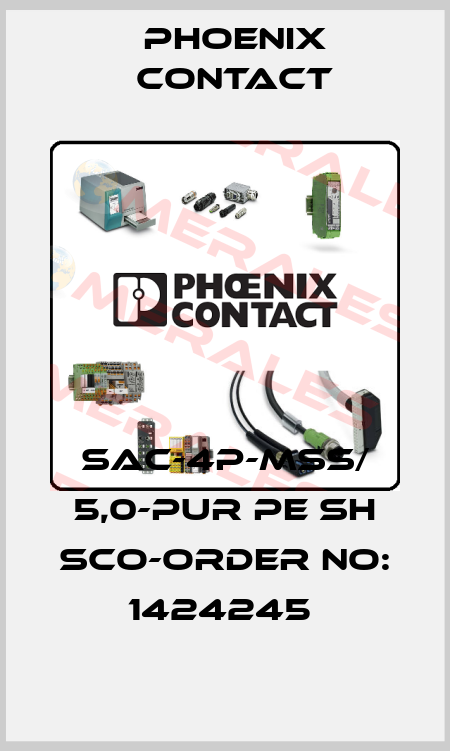 SAC-4P-MSS/ 5,0-PUR PE SH SCO-ORDER NO: 1424245  Phoenix Contact