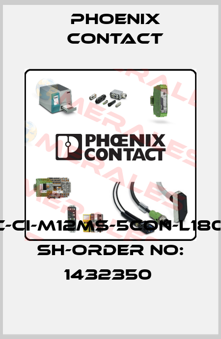 SACC-CI-M12MS-5CON-L180-THR SH-ORDER NO: 1432350  Phoenix Contact