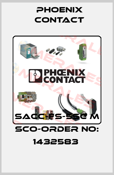 SACC-FS-5SC M SCO-ORDER NO: 1432583  Phoenix Contact