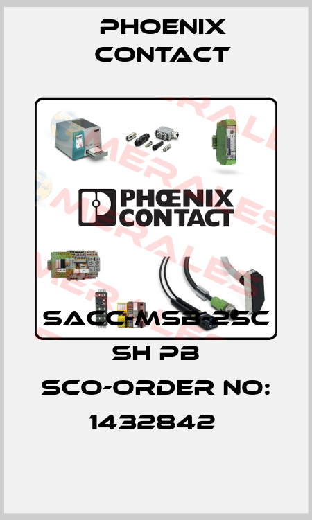SACC-MSB-2SC SH PB SCO-ORDER NO: 1432842  Phoenix Contact