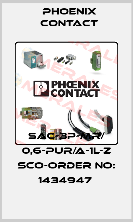 SAC-3P-MR/ 0,6-PUR/A-1L-Z SCO-ORDER NO: 1434947  Phoenix Contact
