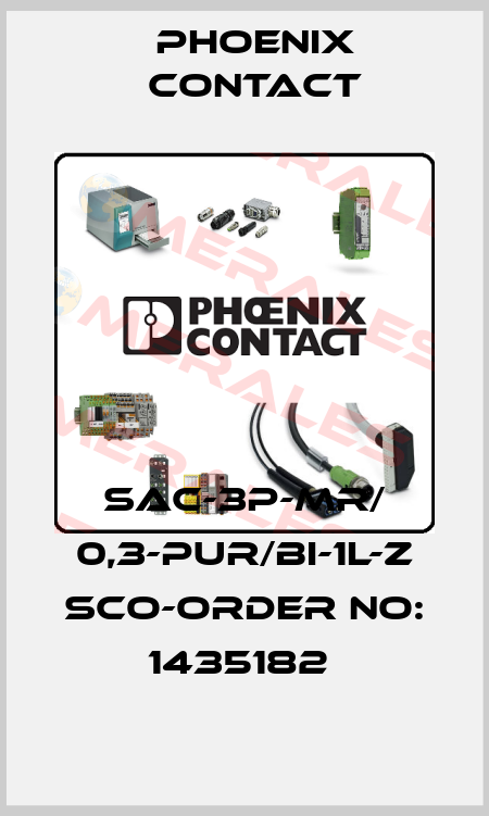 SAC-3P-MR/ 0,3-PUR/BI-1L-Z SCO-ORDER NO: 1435182  Phoenix Contact