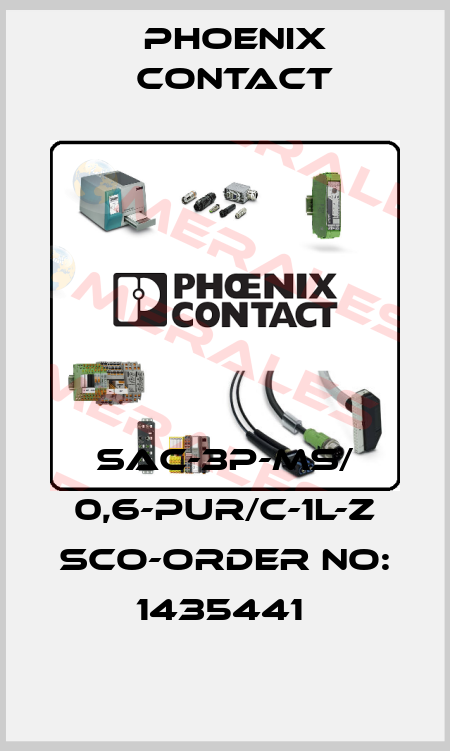 SAC-3P-MS/ 0,6-PUR/C-1L-Z SCO-ORDER NO: 1435441  Phoenix Contact