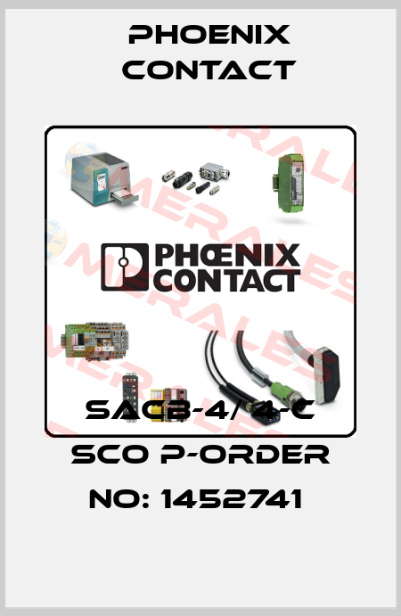SACB-4/ 4-C SCO P-ORDER NO: 1452741  Phoenix Contact