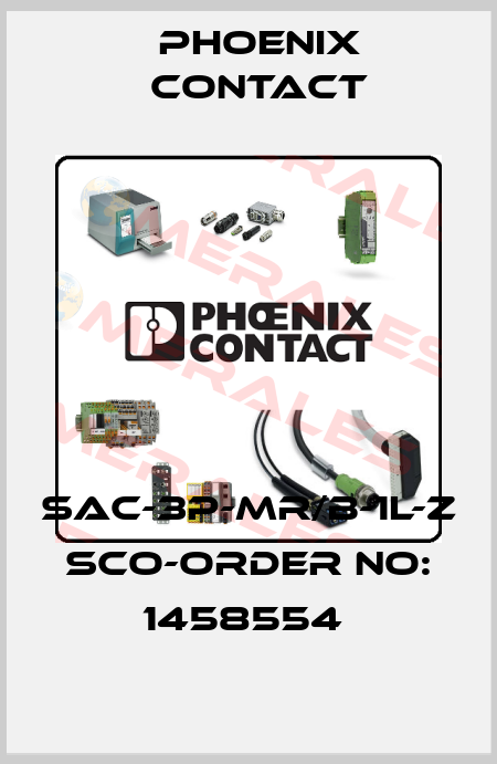 SAC-3P-MR/B-1L-Z SCO-ORDER NO: 1458554  Phoenix Contact