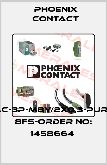 SAC-3P-M8Y/2X0,3-PUR/M 8FS-ORDER NO: 1458664  Phoenix Contact
