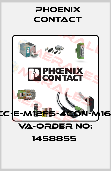 SACC-E-M12FS-4CON-M16/0,5 VA-ORDER NO: 1458855  Phoenix Contact