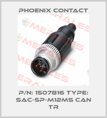 P/N: 1507816 Type: SAC-5P-M12MS CAN TR Phoenix Contact