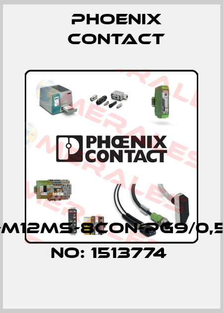 SACC-E-M12MS-8CON-PG9/0,5-ORDER NO: 1513774  Phoenix Contact