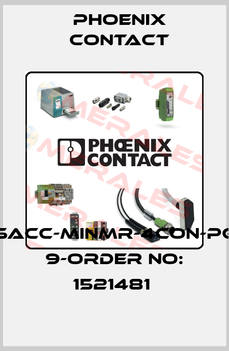 SACC-MINMR-4CON-PG 9-ORDER NO: 1521481  Phoenix Contact