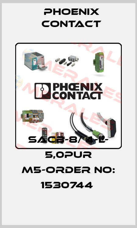 SACB-8/ 4-L- 5,0PUR M5-ORDER NO: 1530744  Phoenix Contact