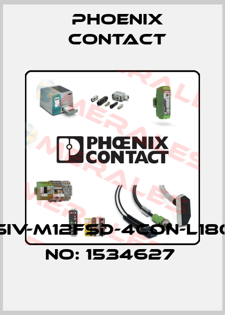 SACC-DSIV-M12FSD-4CON-L180-ORDER NO: 1534627  Phoenix Contact