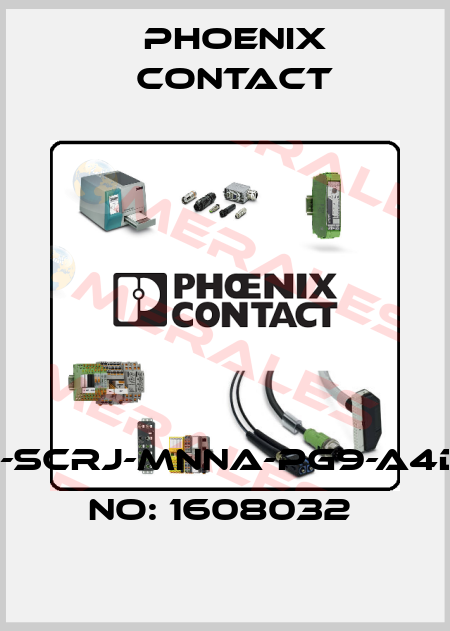 VS-PPC-C1-SCRJ-MNNA-PG9-A4D-C-ORDER NO: 1608032  Phoenix Contact