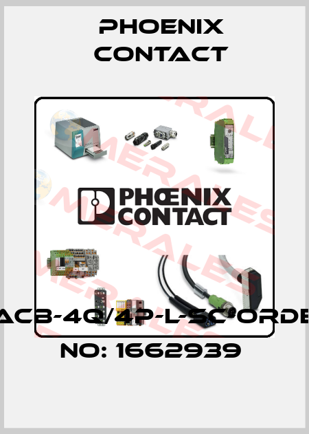 SACB-4Q/4P-L-SC-ORDER NO: 1662939  Phoenix Contact