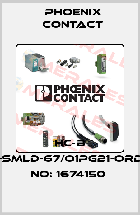 HC-B 24-SMLD-67/O1PG21-ORDER NO: 1674150  Phoenix Contact