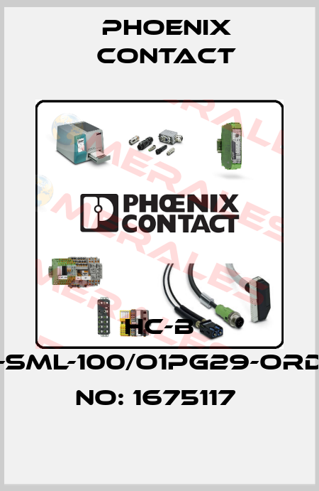 HC-B 48-SML-100/O1PG29-ORDER NO: 1675117  Phoenix Contact