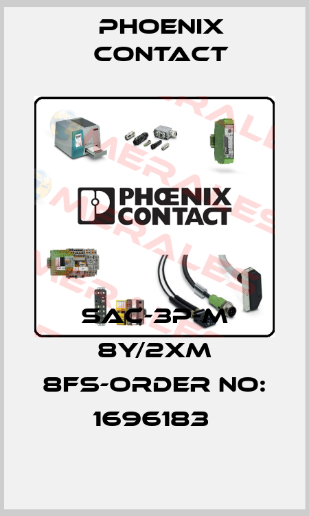 SAC-3P-M 8Y/2XM 8FS-ORDER NO: 1696183  Phoenix Contact