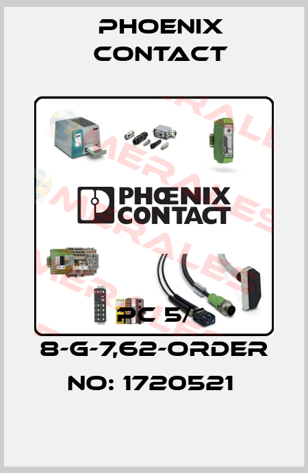 PC 5/ 8-G-7,62-ORDER NO: 1720521  Phoenix Contact