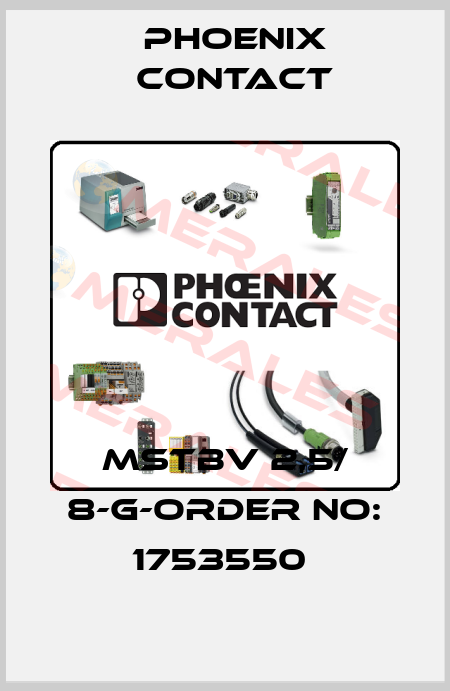 MSTBV 2,5/ 8-G-ORDER NO: 1753550  Phoenix Contact