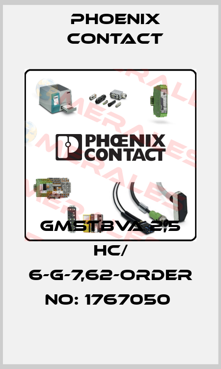 GMSTBVA 2,5 HC/ 6-G-7,62-ORDER NO: 1767050  Phoenix Contact