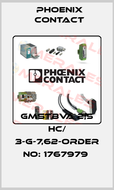 GMSTBVA 2,5 HC/ 3-G-7,62-ORDER NO: 1767979  Phoenix Contact