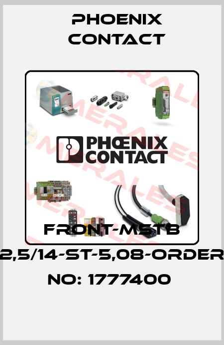 FRONT-MSTB 2,5/14-ST-5,08-ORDER NO: 1777400  Phoenix Contact