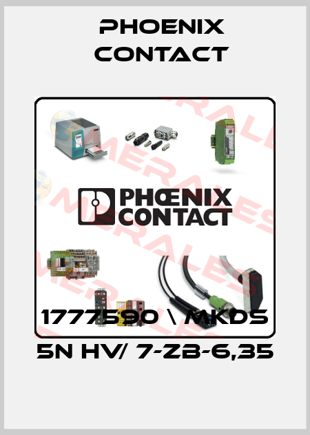 1777590 \ MKDS 5N HV/ 7-ZB-6,35 Phoenix Contact