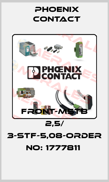 FRONT-MSTB 2,5/ 3-STF-5,08-ORDER NO: 1777811  Phoenix Contact